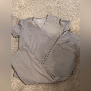 Womens fig scrub top and bottom